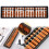 17-Column Plastic Soroban Abacus, 10.2" Math Learning Tool for Counting & Calculation – Brown 2