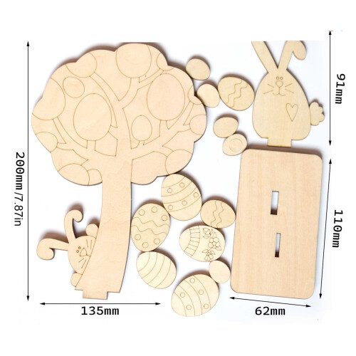 3D-träpåskäggsgranspysselkit 2