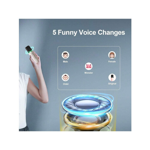 Wireless Karaoke Speaker Set with Microphones and Voice 1