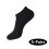 Damen-Netz-Bootssocken, unsichtbare Socken, 5er-Pack, Schwarz 1