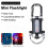 Natlampe med krog i aluminiumslegering 6