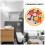 Tapis de bain rond, non polyester, multicolore, doux et absorbant (lot de 1). 3