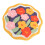 Tapis de bain rond, non polyester, multicolore, doux et absorbant (lot de 1). 4