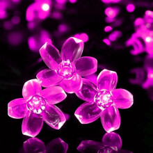 Cherry Blossom Flower String Lights, Flower Fairy Lights Battery Operated String Lights for Christmas Wedding Room Decoration Parties