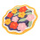 Tapis de bain rond, non polyester, multicolore, doux et absorbant (lot de 1). 7