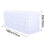 Toalha de mesa plissada multicamadas elegante 60x120 polegadas 2