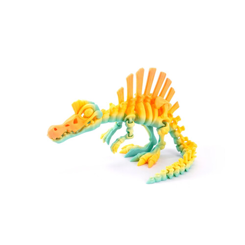 3D-geprinte Echinosaurus-figuur, beweegbaar dinosaurusmodel (1 stuk)