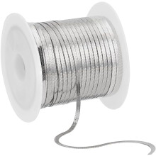 32.8ft 2mm Stainless Steel Flat Snake Chain for Jewelry Making, Choker & Bracelet DIY – Compatible with Stainless Steel Jewelry Supplies