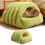Cuccia per gatti Monster con cuscino sfoderabile, verde, L-57x37x28cm 1