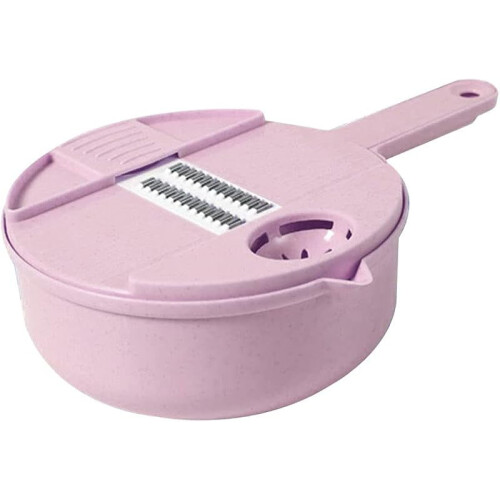 Bowl Type Manual Slicer Vegetable Cutter Multi-Functional Round Manually Cutter