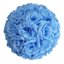 Artificial Rose Flower Ball Sky Blue 1 Piece