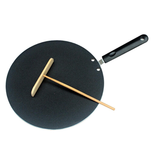 1Pcs Pancake Round Griddle Nonstick Flat Pan Hand Handle Tortilla Maker Portable