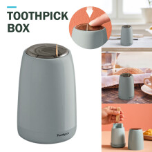 Food storage containers Press Toothpick Box Home Creative Automatic Toothpick Box Living Room Dining Room Toothpick Box