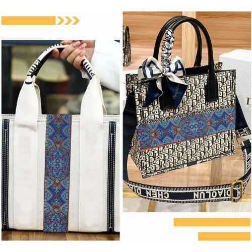 Κορδέλα ζακάρ 5,5 γιάρδων, 2 ιντσών, vintage floral κέντημα με σχέδια φύλλων, μπλε 2