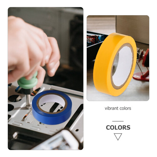 5 rouleaux de ruban isolant coloré pour l'identification, l'isolation et le codage couleur des fils dans les projets électriques 1
