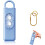 Personal Safety Alarm Rechargeable LED Keychain Blue 1