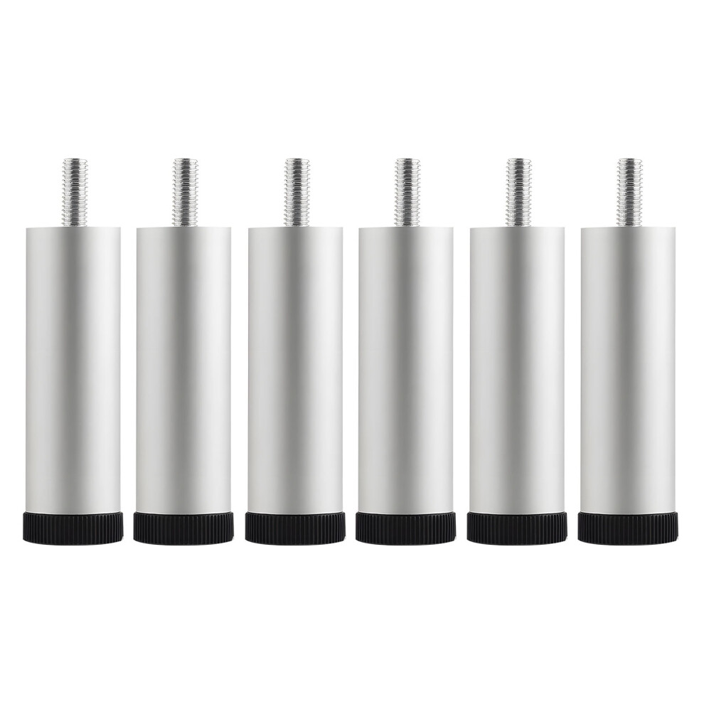 6PCS Furnitures Height Adjusters 3.4 Inch Bed Risers Metal Base Thread Quick Install Metal Bed risers