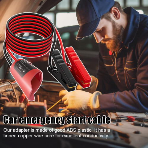 Car emergency start cable portable jump start cable car auxiliary starter, 1