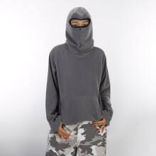 NINJIA Hoodie Effen Kleur Losse Pasvorm Pullover Jeugd