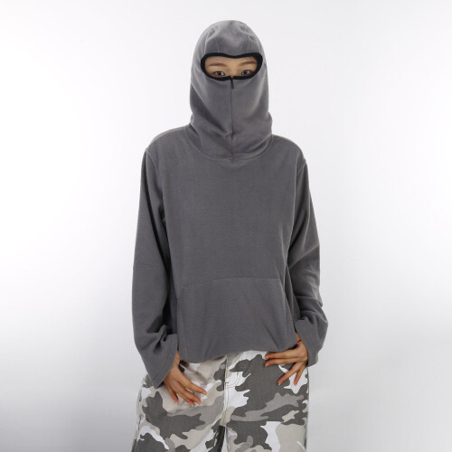 NINJIA Hoodie Effen Kleur Losse Pasvorm Pullover Jeugd