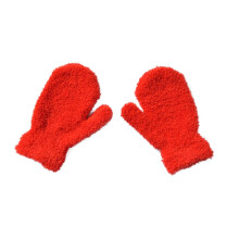JMKQLZ Kids Winter Warm Gloves Plush Mittens for Boys or Girls Children's Solid Color Thickened Comfortable Gloves for Cold Weather
