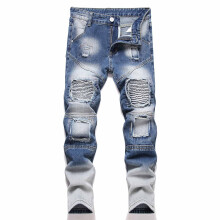 Boys Pants,Fashion Boys Jeans High Street Korean Style Casual Solid Color Pants Comfortable,Boys Jeans,15 Blue,14-16 Years