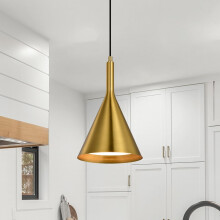 Edvivi gold pendant light 1-light 7.8 in farmhouse ceiling