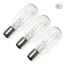 Ophtalmic Lamp Bulbs - 50W 130V T8 BA15d - 3 Pack - Eye Chart Projection - 775 Lumens - CC-13 Filament