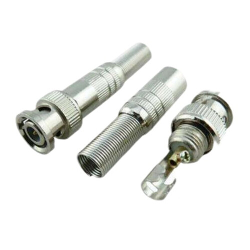 Conector de compressão BNC macho para cabo coaxial (5 ou 10 peças) 1