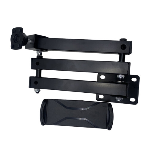 Multiple Angles Rotating Tablet Holder, Securely Wall Mount with Extendable Arm for 4-13Inch Phones and Tablets