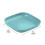 7" Blue Plastic Square Dinner Plate – Lightweight, Multipurpose, Compatible with Party, Wedding & Camping 3