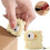 Cutter rétractable dinosaure 4,5 cm jaune 1