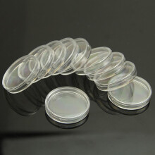 38mm 10 pcs Clear Round Cases Coin Storage Capsules Holder Plastic Useful New