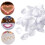 White Plastic Rose Petals for Decor 200 pcs 2