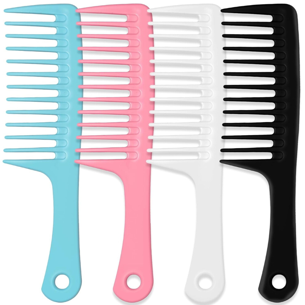 Wide Tooth Detangling Comb for Curly Wet Hair 4PCS