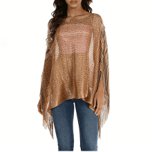 Vintage Glitter Shawl Scarf for Women 1920s Flapper Costume Wedding Holiday and Special Event Accessories Coffee