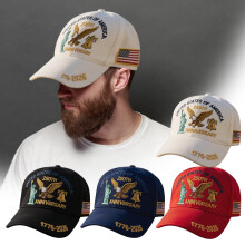 Gorra de béisbol con águila calva del 250 aniversario de EE. UU. – Gorra patriótica ajustable para hombres y mujeres, compatible con la