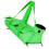 Grøn polyester kattebærepose – foldbar, potehuller, M 1