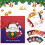 Carte de Noël 3D pliable, décor de bureau, scène festive 8