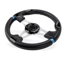Aluminum Frame Ergonomic Sport Styles 13 Inch Steering Wheel Fit for Vehicle Upgrade Comfortable Grip