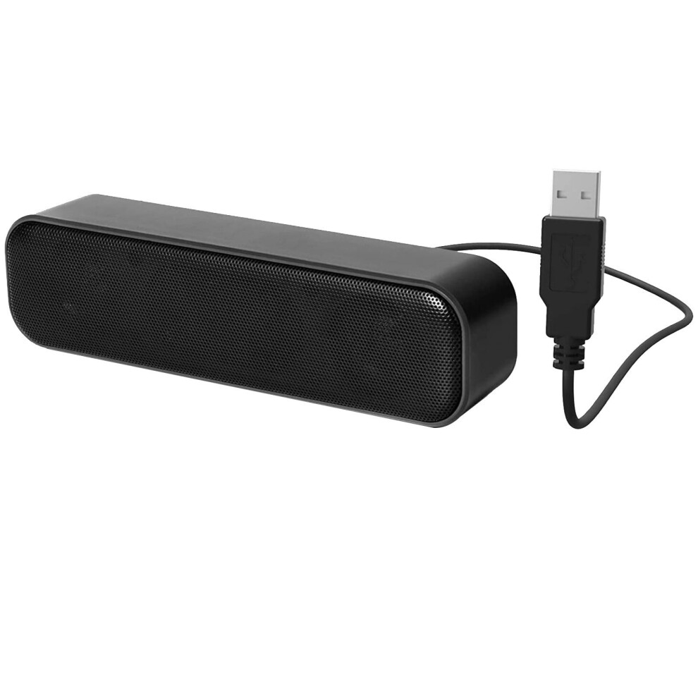 [Newer] Usb Computer Speaker For Desktop, Laptop Speaker, Pc Speaker, Small Computer Soundbar With Hi-Quality Sound, Loud Control Volume, Rich Bass 9399596586540