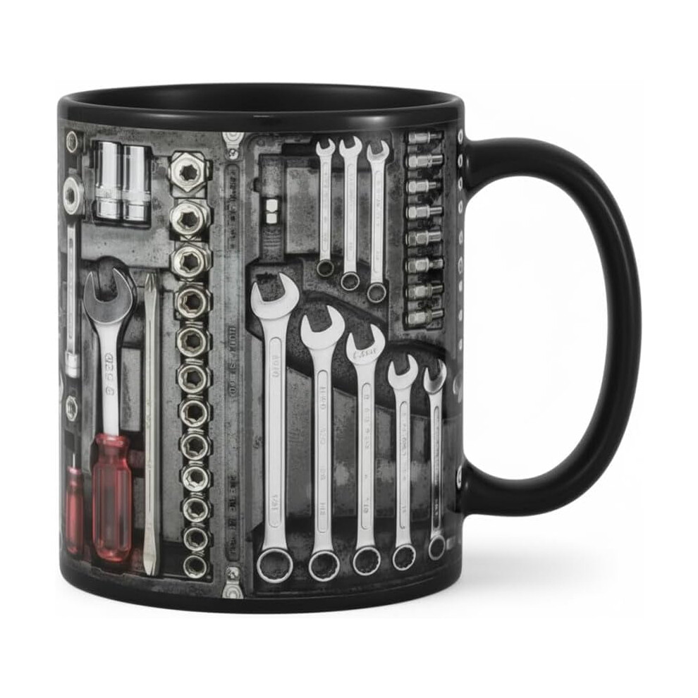Mechanic's Toolbox Mug, 2026 11Oz Ceramic Mechanic Toolbox Coffee Cup Hyper Real Tool Case Machinist Tool Box Tea Mug Funny Gift For Husband Dad 9399596587400