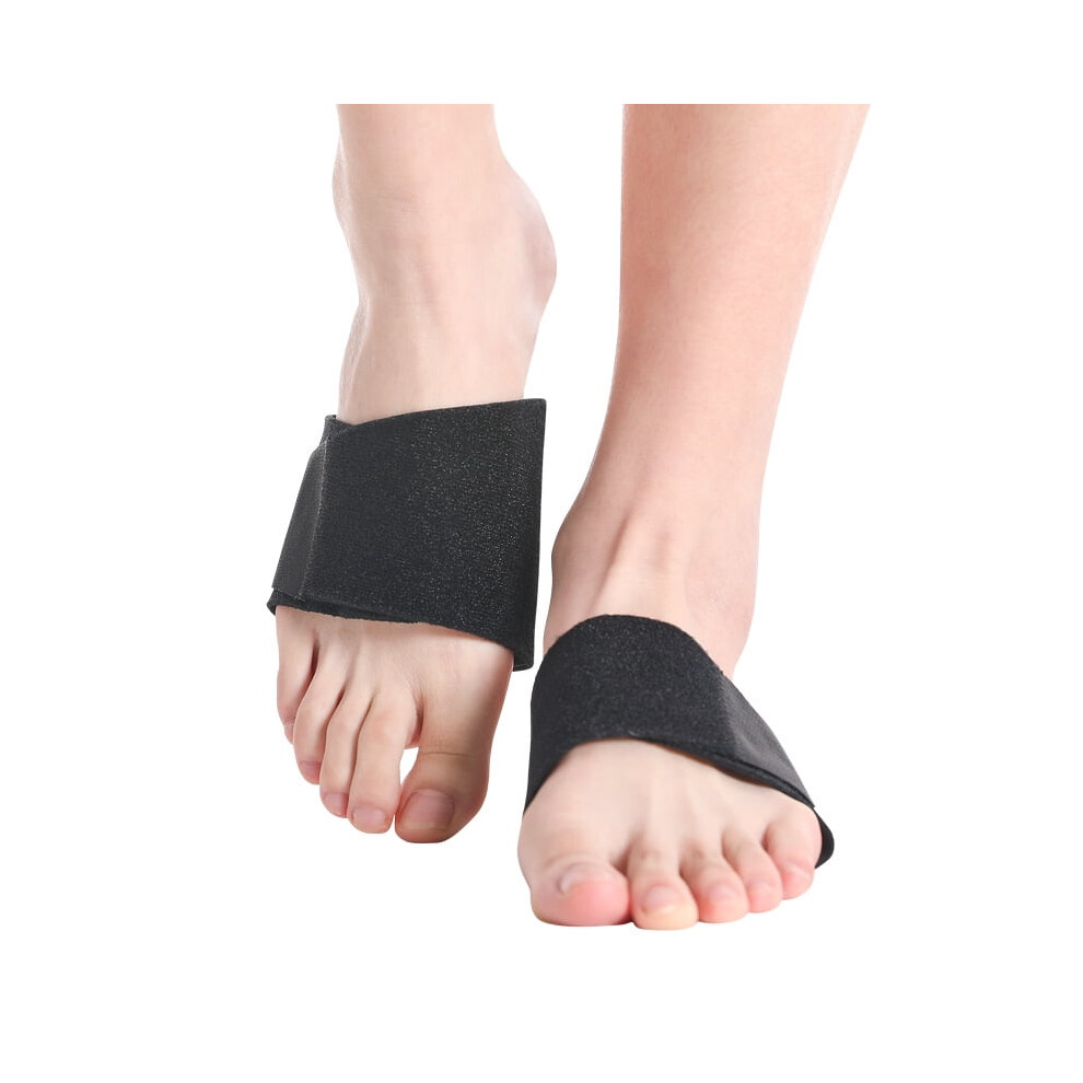 Black Plantar Fasciitis Relief Arch Support Sleeves With Gel Pad, Adjustable Compression For Flat Feet & Fallen Arches Â 1 Pair