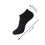 Damen-Netz-Bootssocken, unsichtbare Socken, 5er-Pack, Schwarz 3