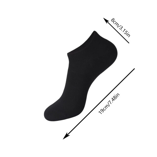 Damen-Netz-Bootssocken, unsichtbare Socken, 5er-Pack, Schwarz 2