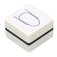 Nagelkunst-Stempel, transparente Linie, handbemalt, 1 Stück