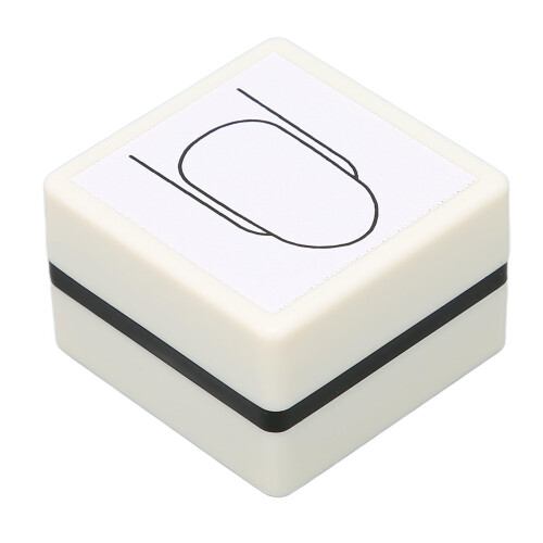 Timbro per nail art con linea trasparente dipinta a mano, 1 pezzo
