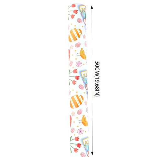Easter Wrapping Paper Gift Wrap Coated Paper Cute Rabbit Pattern Decorative Packaging Sheets Holiday Gift Wrap for Spring Celebrations 5pcs 2