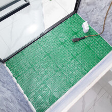 Covoraș de baie antiderapant Interlock, 30x30cm, verde, PVC