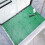 Covoraș de baie antiderapant Interlock, 30x30cm, verde, PVC 1